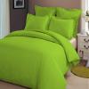 HR Luxury Linen Duvet Cover with Zipper Closure 1pc Duvet Cover Full/Queen (88" x 88") Size with Corner Ties, 100% Cotton 400 Thread Count (Full/Queen, Sage Solid) view 1