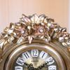CLOCKZHJI Retro Desk Clock and Table Clock Retro Table Clock,European Retro Mantel/Mantle Rhythm Resin Quartz Clock Living Room Desk Shelf Clocks Shelf Clock (Color : Bronze) view 4