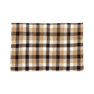 C&F Home Dunmore Plaid Cocoa Single Placemat Checkered Cotton Fall Harvest Autumn Thanksgiving Halloween Table Mat Kitchen Dining Table Decor Decoration 13" x 19" Dunmore Cocoa Brown