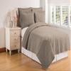 C&F Home Flint Gray Twin Matelass Quilt 100% Cotton Lightweight Machine Washable Reversible Bedspread Coverlet Twin Grey view 1
