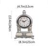 CLOCKZHJI Retro Desk Clock and Table Clock Retro Table Clock, European Resin Stylish Mute Desktop Clock, Table Clock Pendulum Pieces,Countertop Bedside Clock 13.4" X 8.3" Shelf Clock view 2