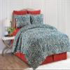 C&F Home Madison Adriatic Floral Medallion Full/Queen Machine Washable Reversible Queen Cotton Quilt Set Full/Queen 3 Piece Set Blue view 4