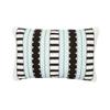 carol & frank Marti Coal Pillow Modern Boho Bohemian Decor Decoration Throw Pillow for Couch Chair Living Room Bedroom 14" x 22" Black view 1