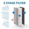 Medify MA-112 Genuine Replacement Filter Set for Allergens, Smoke, Wildfires, Dust, Odors, Pollen, Pet Dander | 3 in 1 with Pre-filter, HEPA H13 and Activated Carbon | Removal to 0.1 Microns | 1-Pack view 4