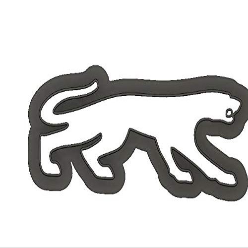 3d Printed Cookie Cutter Inspired by Mercury Cougar Emblem