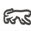 3d Printed Cookie Cutter Inspired by Mercury Cougar Emblem view 1
