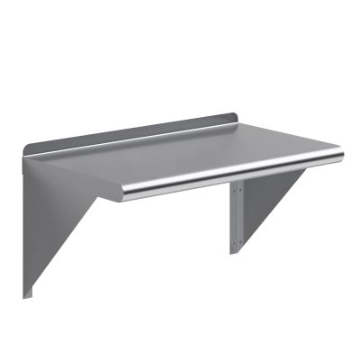 AmGood 14" X 24" Stainless Steel Wall Shelf | Metal Shelving | Garage, Laundry, Storage, Utility Room | Restaurant, Kitchen | Food Prep | NSF Certified