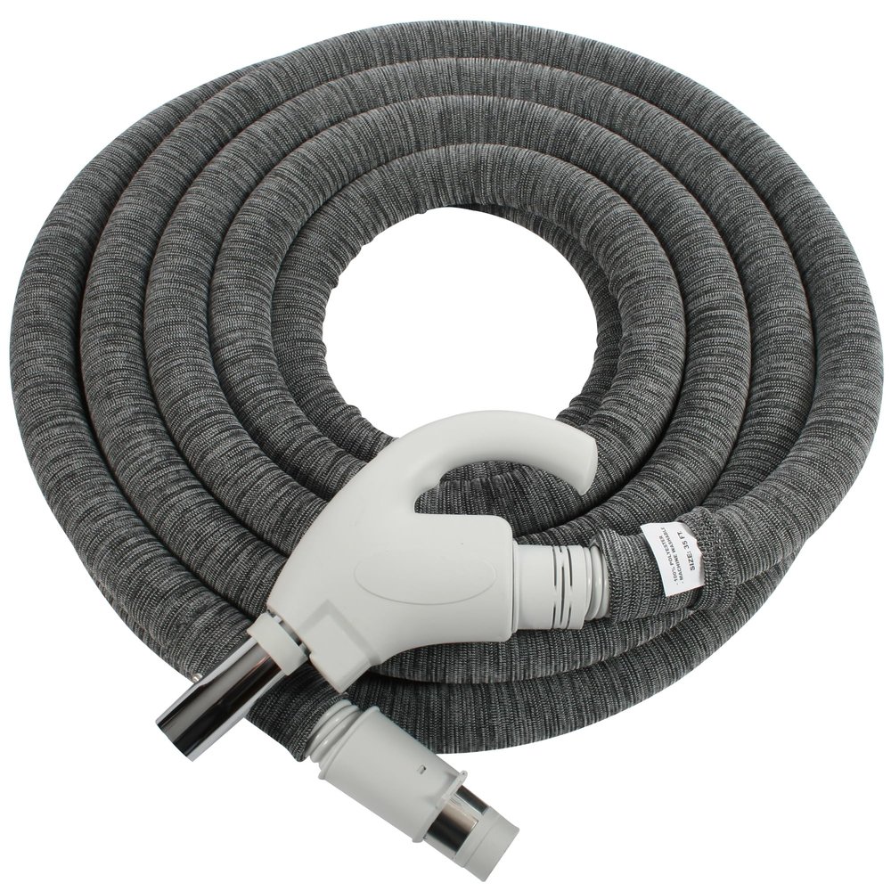 Cen-Tec Systems 94093 35 Ft. Low Voltage Central Vacuum Installed Hose Sock, Light Gray
