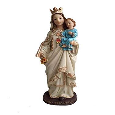 12" Virgen De La Merced Statue Virgin of Mercy Statue Catholic Saint Santa
