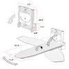 Nisorpa Wall Mounted Ironing Board 37.4" x 11.8" Fold Away 180 Swivel Iron Board with Heat Resistant Cover in Wall Ironing Board Space Saving for Home Laundry Room view 2