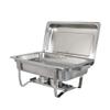 Thaweesuk Shop Catering Stainless Steel Chafer Chafing Dish Sets 8QT Full Size Buffet 24"x14"x11.4" (LxWxH) of Set view 2