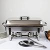 Thaweesuk Shop Catering Stainless Steel Chafer Chafing Dish Sets 8QT Full Size Buffet 24"x14"x11.4" (LxWxH) of Set view 3
