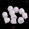 ShineBear M6 M8 M10 M12 White Dome Bolt Nut Protection Caps Cover Hex Hexagon Nuts Cap Nuts Protection Cover Nuts 10pcs - (Size: M6) view 4