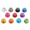 ShineBear 10Pcs/Set M3AN7 M33mm Aluminum Alloy Flange Nylon Self-Locking Nut for FPV RC Multi-Color Blue Red Purple Pink Orange Green - (Color: Red) view 1