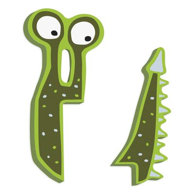 ABC Monster Clooney Wooden Alphabet Letters Decoration Door Sign