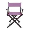 Gold Medal Commercial 18" Table Height Walnut Frame Directors Chair - Light Pink view 2