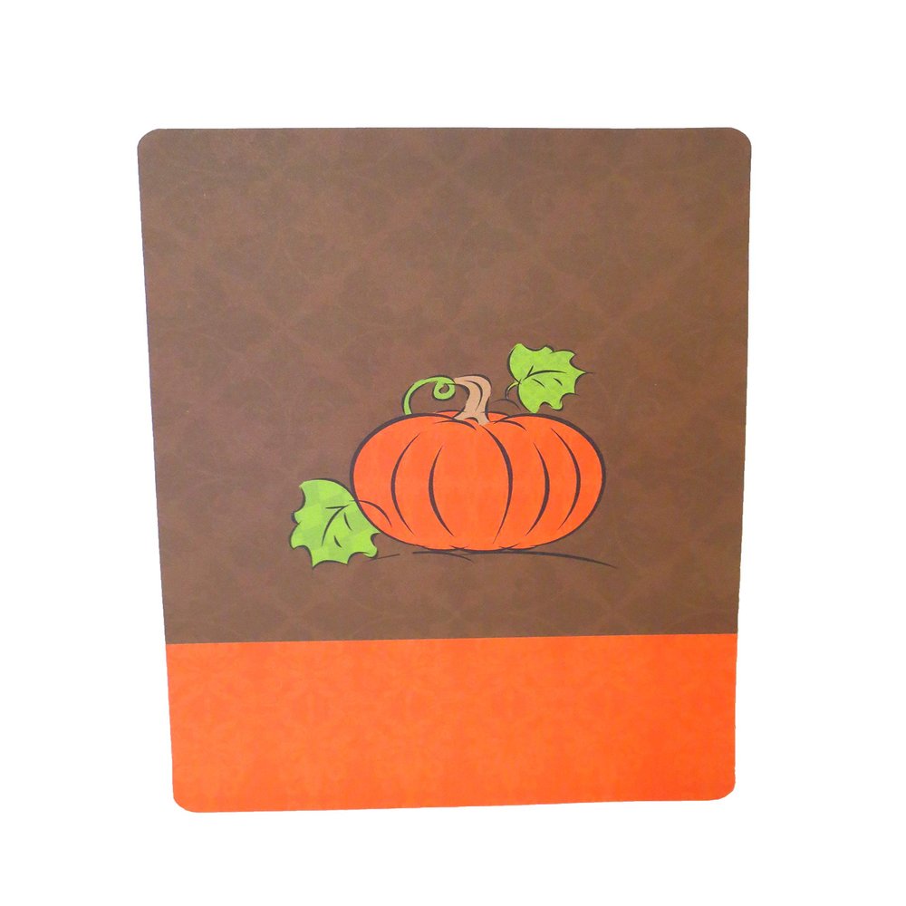Set of 24 Verbatem Print your own Fall Holiday invitations with envelope, Pumpkin