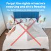 SMN Kmforte Microfiber Dual Zone Comforter, His and Hers Blankets for Couples, Cool & Warm Two Temperature Comforter, Alternative Down Duvet Insert, Wedding Gift (White, King) view 4