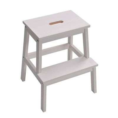 Portable Step Stool for Adults Kids |Household Wooden Ladder Stool|Multifunctional Flower Rack Shoe Bench,100 kg Capacity