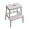 Portable Step Stool for Adults Kids |Household Wooden Ladder Stool|Multifunctional Flower Rack Shoe Bench,100 kg Capacity view 1