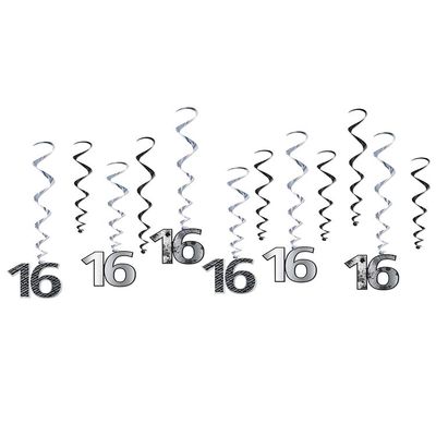 Beistle Number 16" Whirls