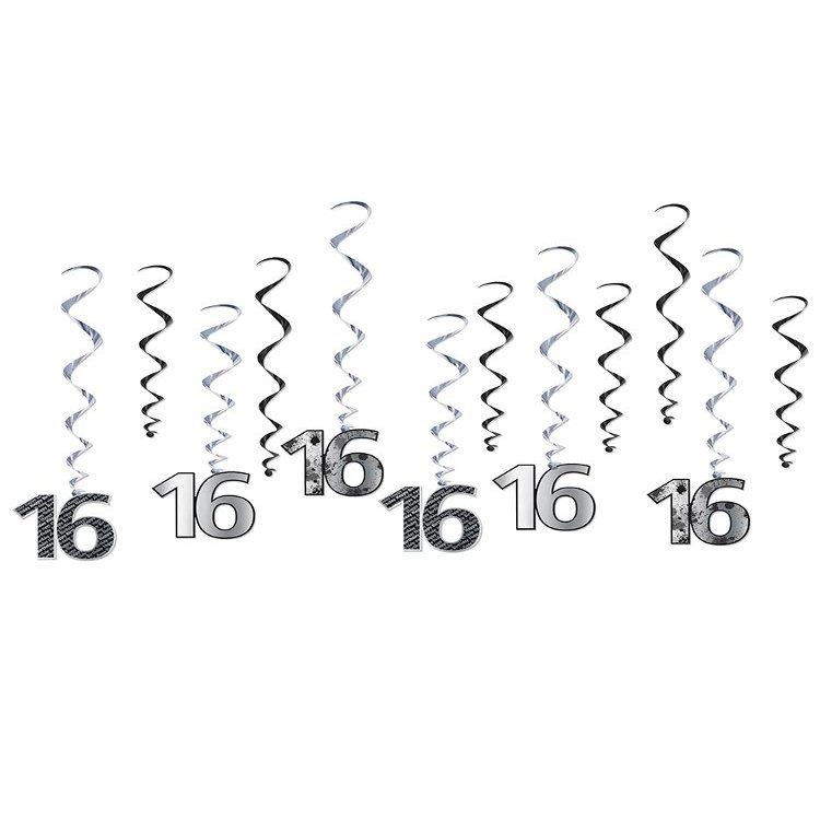Beistle Number 16" Whirls