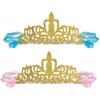 Beistle 60663 Glittered Princess Tiaras - Pack of 12 view 1
