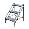 Portable Folding 3-Step Ladder Stool Multifunctional Household Staircase Flower Stand Storage Shelf Heavy Duty Steel,100 kg Capacity view 1