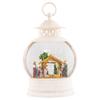 Christmas by Roman Inc., Confetti Lites Collection, 10" H LED NATIVITY LANTERN, Lantern, Snow Globe, Holiday Home Dcor, Santa, Cardinal, Nutcracker, Snowman, Reindeer (2x7x10) view 3