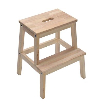 Portable Step Stool for Adults Kids |Household Wooden Ladder Stool|Multifunctional Flower Rack Shoe Bench,100 kg Capacity