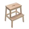 Portable Step Stool for Adults Kids |Household Wooden Ladder Stool|Multifunctional Flower Rack Shoe Bench,100 kg Capacity view 1