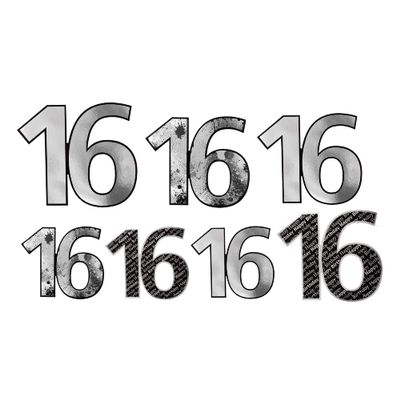 16" Foil Cutouts, 7 Pieces