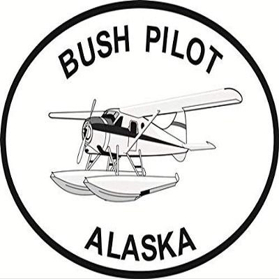 DG Graphics Magnet Alaska Bush Pilot Euro Oval Magnet Car Auto Fridge Locker Metal 5"