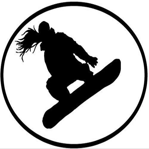 DG Graphics Magnet Snow Girl Euro Oval Magnet Car Auto Fridge Locker Metal 5"