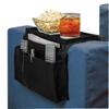 5 Pockets TV Remote Control Holder Couch Sofa Tray Armrest Organiser Oxford Chair Couch Caddy Sofa Armrest Bag Bedside Storage Hanging Organiser for Magazine Books Snack Mobile DVD Cellphone Drinker view 2