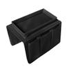 5 Pockets TV Remote Control Holder Couch Sofa Tray Armrest Organiser Oxford Chair Couch Caddy Sofa Armrest Bag Bedside Storage Hanging Organiser for Magazine Books Snack Mobile DVD Cellphone Drinker view 3