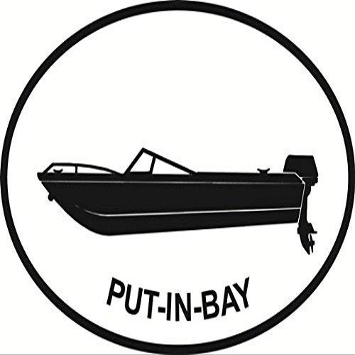 DG Graphics Magnet Put-in-Bay Power Boat Euro Oval Magnet Car Auto Fridge Locker Metal 5"