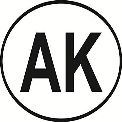DG Graphics Magnet Alaska (AK) Euro Oval Magnet Car Auto Fridge Locker Metal 5"