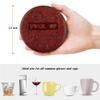 Funny Coasters, Thipoten 6 Pcs Leather Coasters with Holder, Perfect Housewarming Hostess Gifts, Protect Furniture from Water Marks Scratch and Damage(6Pcs, Coffee) view 2