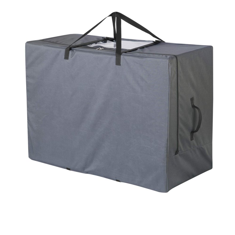 Cuddly Nest Folding Mattress Storage Bag - Heavy Duty Carry Case for Tri-Fold Guest Bed (Fits 6" Twin & Twin XL Mattress,Grey)