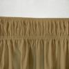 Amuze Bedding Wrap Around Bed Skirts, Easy On/Easy Off 100% Organic Cotton Elastic,400 Thread Count,Solid Dust Ruffled Bed Skirt- Bed Wrap with 15 Inch Tailored Drop,(Twin/Full,Taupe) view 4