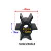 Boat Motor F8-04000200 Water Pump Impeller compatible with Parsun Makara HDX F8 F9.8 T6 T8 T9.8 Outboard Motor Engine view 2
