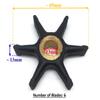 Boat Outboard Motor 375638 775518 18-3002 Water Pump Impeller compatible with Johnson Evinrude 10HP - 35HP Outboard Motor view 2