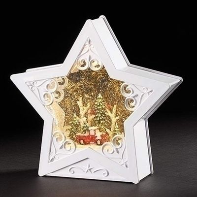 Roman 2.5-inch LED Red Struck in Star Dome Winter Scene