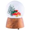 Red Truck With Dogs Cherry Woodgrain 6 x 4 Resin and Metal Holiday Musical Snow Globe view 4