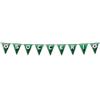 Beistle Set of 12 White,Black and Green Soccer Football Pennant Streamer Garland 8 view 1