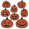 96 Counts Orange Vintage Halloween Pumpkin Cutouts 9.5 view 1