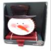 At Home Brown Metal Christmas Stocking Weighted Holder (Bottle Cap Snowman) view 1