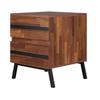 Benjara, Brown and Black Benzara Wooden End Table with Angled Leg Support view 1
