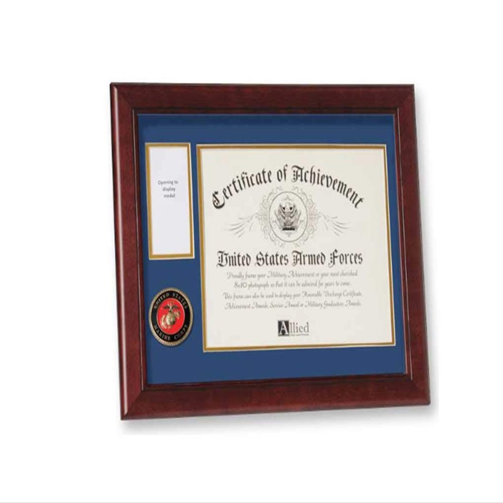 flag connections U.S. Marine Corps Medal and Award Frame with Medallion -13 x 16